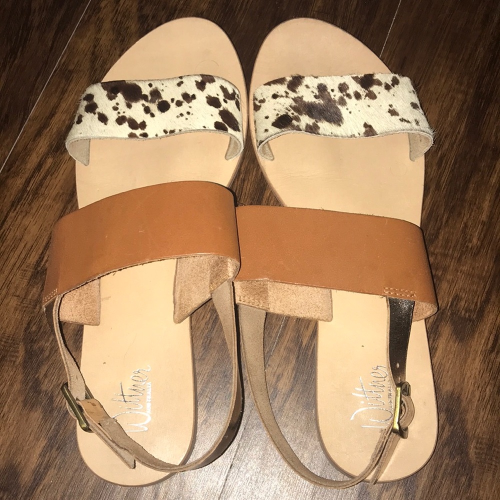 Australian brown leather sandals